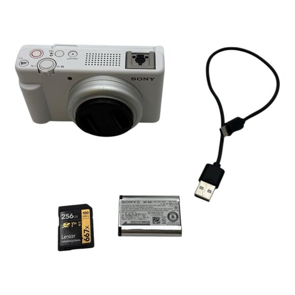 Sony ZV-1F 20.1MP Digital Point-And-Shoot Camera, Battery, Memory Card - Picture 1 of 10